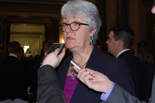 NDP environment critic Cathy Sproule says the government’s $1.3 million decrease to Forest Services is short-sighted. Photo by Virginia Wright.